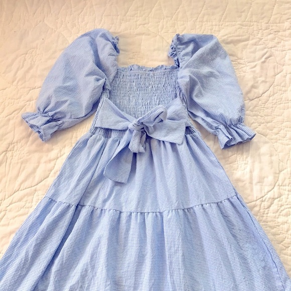 🌷SOLD🌷 Blue Gingham Cottagecore Dress 🤍🌷 - Picture 4 of 5